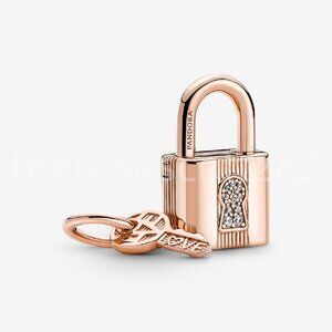 Pandora Padlock & Key Dangle Charm